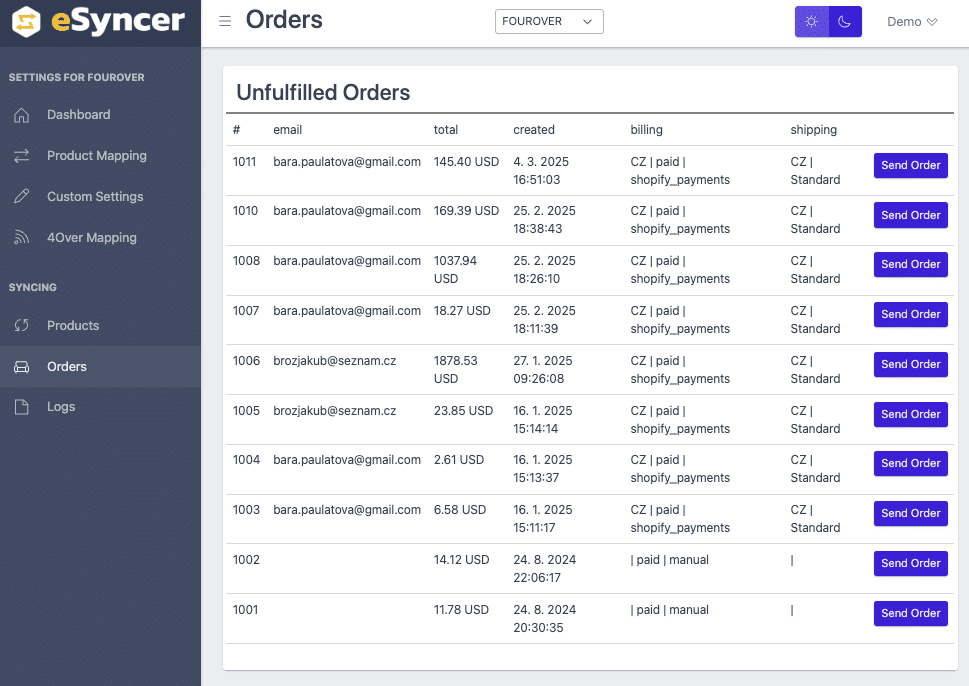 Dropshipping management